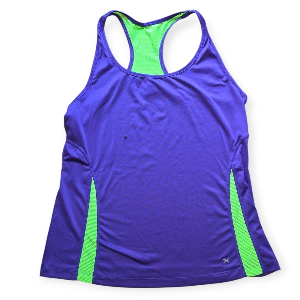 Xersion Tank Top Large Purple Green #TK56 - Picture 3 of 11